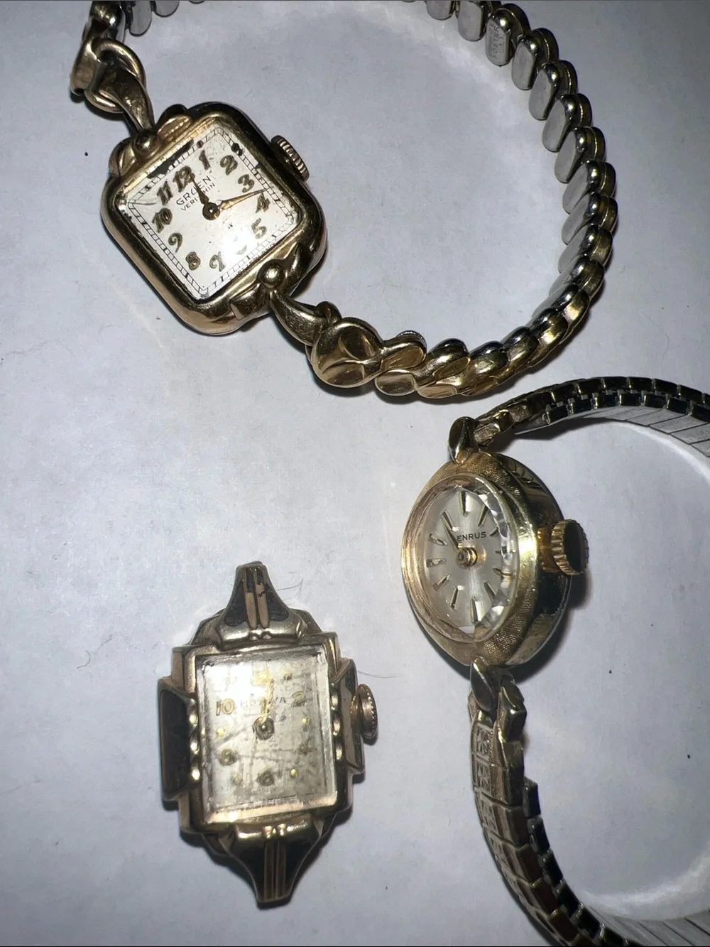 Ladies Benrus Gruen Bulova gold filled watches